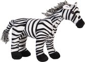 Deurstopper Zebra 37*13*30 cm Zwart, Wit Polyester Deurklem Deurwig