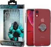 Atb iPhone Xr Hoesje Transparant met Ring en Magneet Atbrgipxr