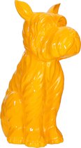 Hond - Sculptuur terrier i 120 geel