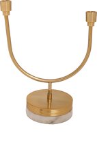 Candlestick clarice 125 goud / wit