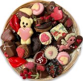 Mand met Belgische Valentijn & Moederdag chocolade - 1KG