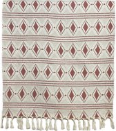 Lantara Boho - Grand foulard Sprei - Terra Ecru - 160x250cm - Katoen