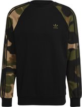 adidas Originals Camo Crew Sweatshirt Mannen Zwarte Xs