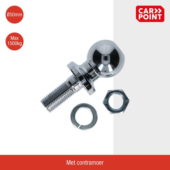 Carpoint Schroefkogel met Contramoer ø50mm - Trekgewicht tot 1500 kg van Carpoint — afbeelding 3