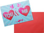 Valentijnskaart “You & Me” 18,5 x 26,5 cm | Valentijns tip