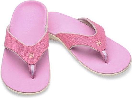 Spenco - Slippers Yumi dames - Canvas pink - Schoenmaat: 41.5 (26.5 cm)