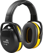 Gehoorkap - Hellberg - Secure 2 - Eenvoudig te verstellen - Zwart / Geel - Zachte oorkussen - Comfortabele Pasvorm - 90/110 dB