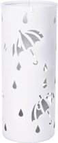 Kamyra® Parapluhouder - Paraplustandaard - Opbergbak voor Paraplu - Opbergen - Wit 20x49 cm