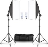 Studio Lamp | Softbox | 2 Stuks | Lightbox | Studio Continu Lamp | Verlichting | Licht | Sfeer | Professioneel | 50 x 70 cm | 220 V