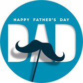 Vaderdag etiketten - Wensetiketten - Happy father’s day stickers #12 - sluitzegels - 40 mm 40 stuks