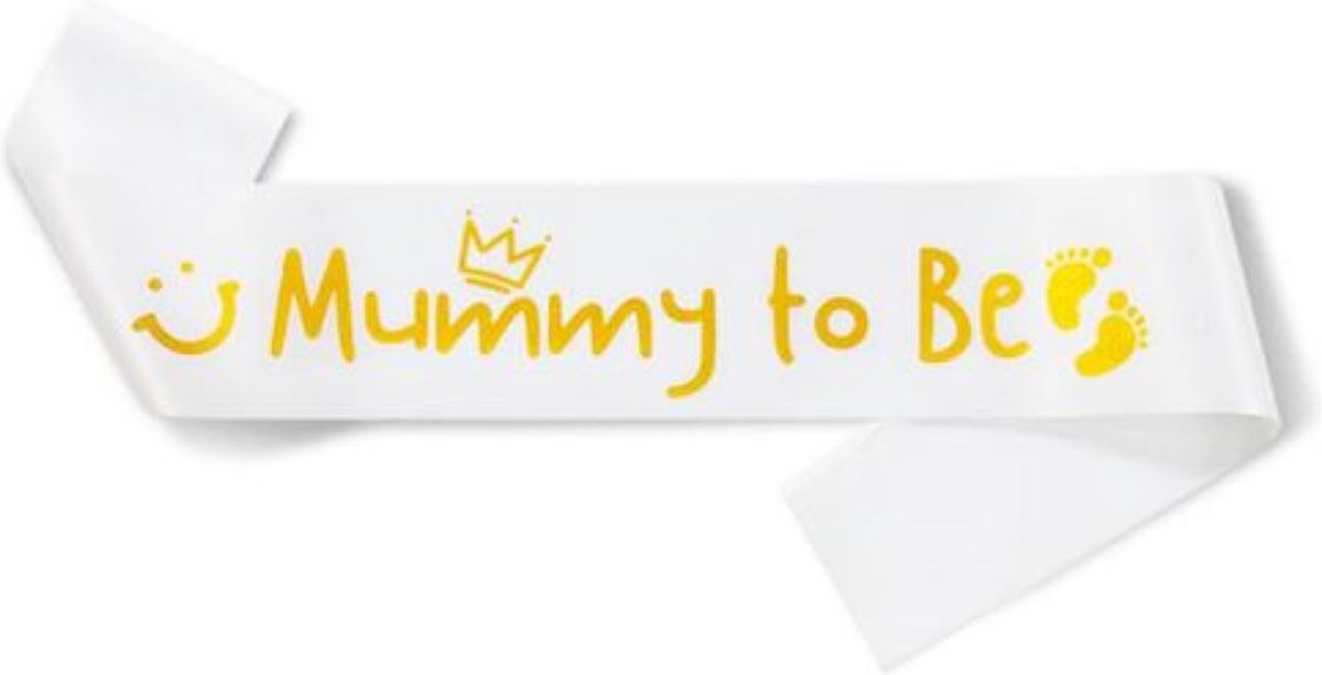 Sjerp Mummy to Be wit met gouden tekst - daddy - zwanger - geboorte - baby - babyshower - kraamfeest - genderreveal