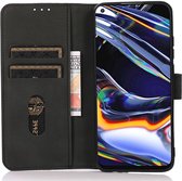 KHAZNEH Motorola Moto G31 / G41 Hoesje Retro Wallet Book Case Zwart