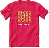 Bitcoin Coins - Crypto T-Shirt Kleding Cadeau | Dames / Heren / Unisex | Bitcoin / Ethereum shirt | Grappig Verjaardag kado | BTC Tshirt Met Print | - Roze - M