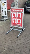 Stoepbord A1 - zilver