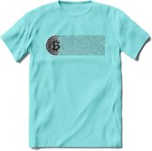 Blockchain - Crypto T-Shirt Kleding Cadeau | Dames / Heren / Unisex | Bitcoin / Ethereum shirt | Grappig Verjaardag kado | BTC Tshirt Met Print | - Licht Blauw - S