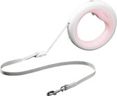 MOESTAR UFO Hondenriem met LED-Verlichting - Uitlaatriem - Roze - 2,6M