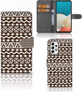 Bookcase Geschikt voor Samsung Galaxy A53 Hoesje Aztec Brown