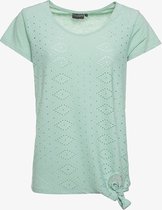 TwoDay geknoopt dames T-shirt - Groen - Maat M