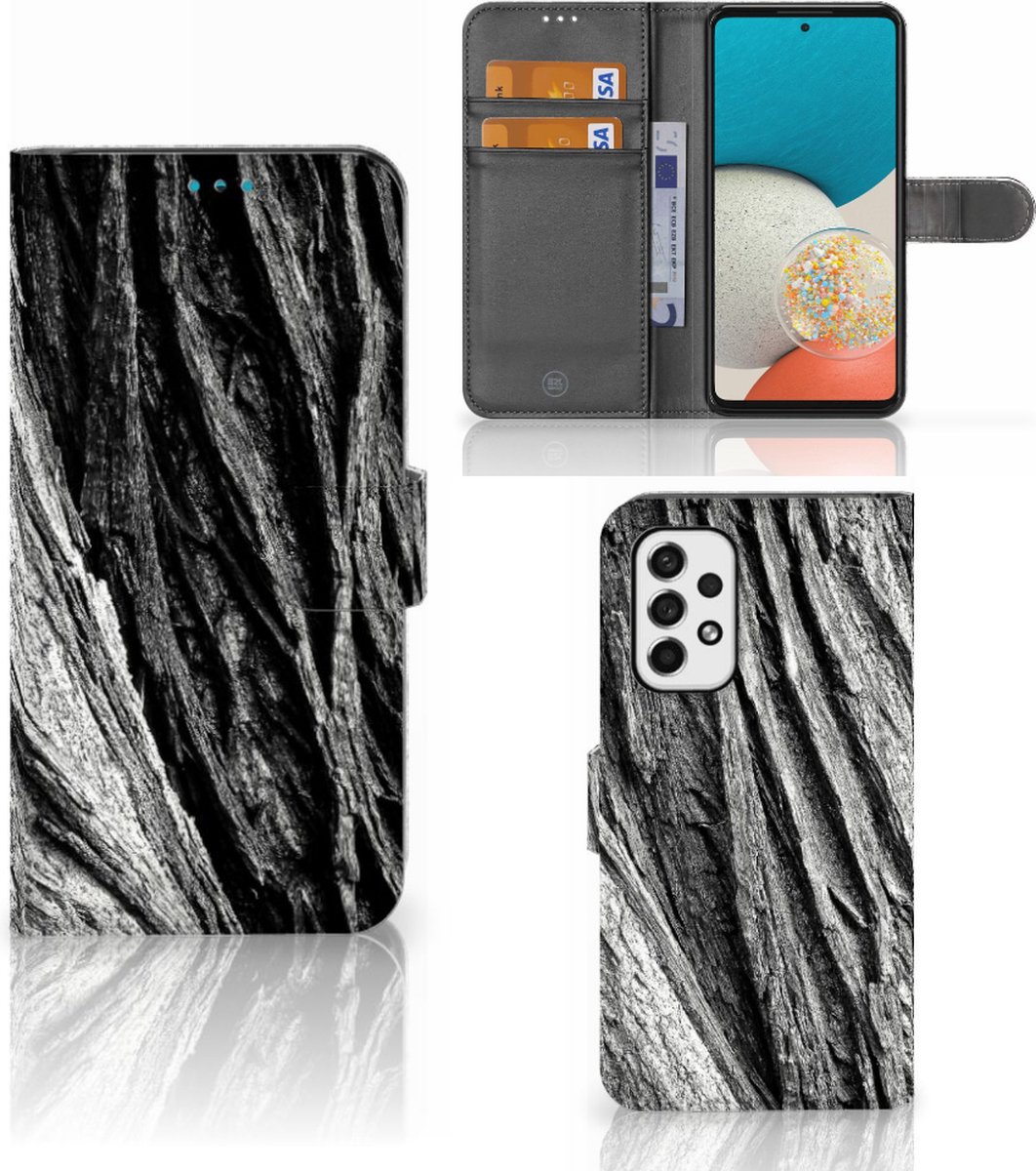 Book Style Case Samsung Galaxy A53 Boomschors Grijs