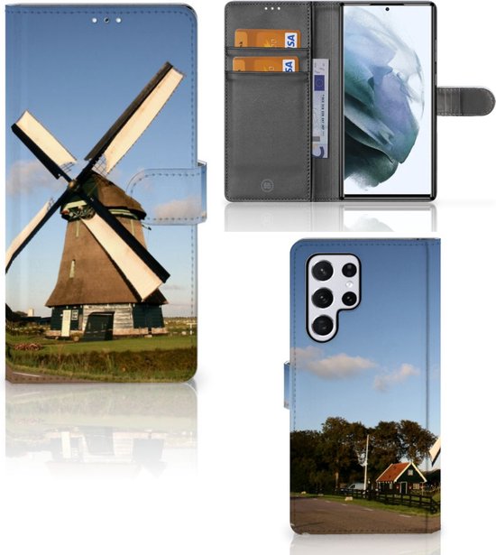 Coque Mobile Samsung Galaxy S22 Ultra Mobile Bookcase Mill