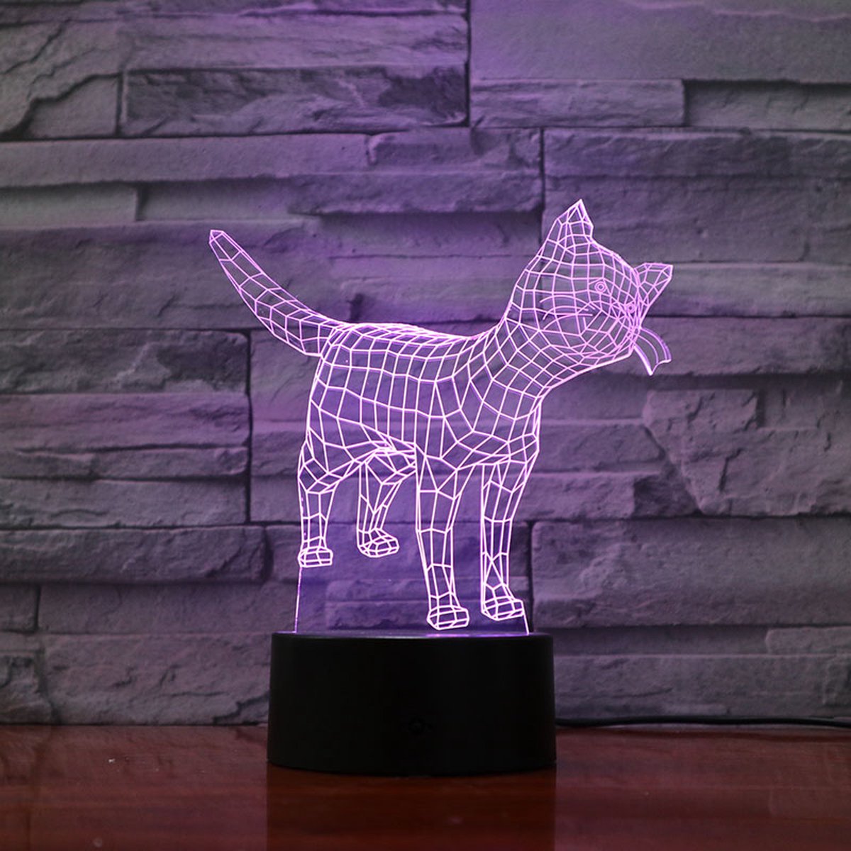 Siliconen Kattenlampje - Nachtlampje 16 cm