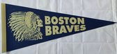 USArticlesEU - Boston Braves - MLB - Vaantje - Baseball - Honkbal - Sportvaantje - Pennant - Wimpel - Vlag - 31 x 72 cm - Vintage