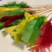 Verenset Rood Geel Groen - 12 stuks - Carnaval - Vastelaovend - Carnaval decoratie - Carnaval accessoires - Carnaval versiering - Limburg