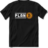 Plan B - Crypto T-Shirt Kleding Cadeau | Dames / Heren / Unisex | Bitcoin / Ethereum shirt | Grappig Verjaardag kado | Tshirt Met Print | - Zwart - L