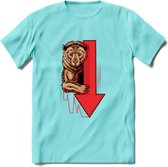 Bear Market - Crypto T-Shirt Kleding Cadeau | Dames / Heren / Unisex | Bitcoin / Ethereum shirt | Grappig Verjaardag kado | Tshirt Met Print | - Licht Blauw - XL