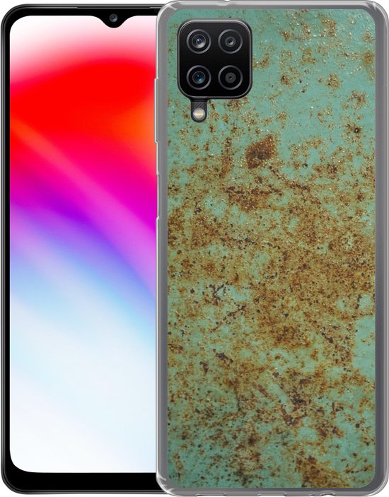 Coque Samsung Galaxy A12 - Rouille - Turquoise - Métal - Siliconen