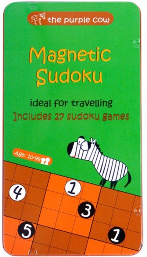Thumbnail van een extra afbeelding van het spel The Purple Cow To Go - Sudoku Board game Lateral thinking