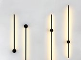 LandzerⓇ Muurlamp - Duurzaam - Industriële Wandlamp Binnen - 60 cm - Zwart - LED Lamp