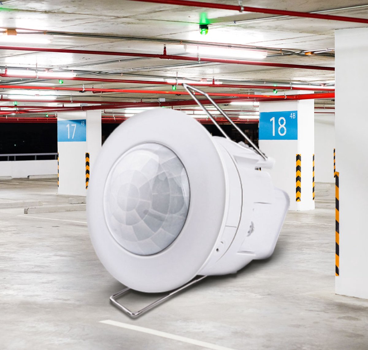 Braytron 360⁰ Inbouw Motion Sensor Bewegingssensor  Voor binnen IP20 Wit 800W