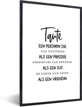Cadre photo avec affiche - 'Tante' - Citations - Proverbes - Amour - 80x120 cm - Cadre pour affiche