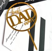 Taart Decoratie - Vaderdag - Taarttopper - Best Dad Ever