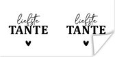Poster Quotes - 'Liefste tante' - Spreuken - 40x20 cm