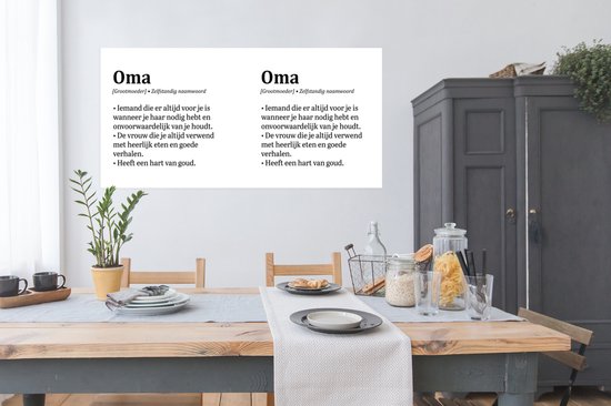 Affiche Grand-mère - Proverbes - Dictionnaire - 150x75 cm