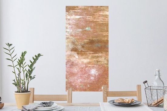 Stickers Stickers muraux - Bronze - Métal - Rouille - 40x80 cm - Feuille adhésive