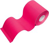 6x PREMIUM kinesiologietape, elastische kwaliteitsbandage / 100% geweven katoen / waterafstotend / rollengte 5 m, breedte 7,5 cm, kleur: roze