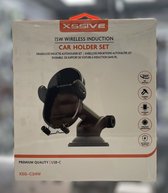 Xssive - 15W wireless induction car holder set - draadloze auto set - Smartphone holder - USB-C - XSS-C24W