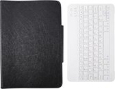 Tablet Hoes met Toetsenbord - Draadloos - Bluetooth - Universeel - Tablet Hoes Standaard - Inclusief Keyboard QWERTY - Leer - Beige