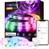 Meross - WLAN RGBW Strip werkt met Apple HomeKit, Smart LED 10 m strip, kleurverandering en spraakbediening, met Alexa, Google, voor thuis, feest, Kerstmis [Energieklasse A]