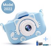 Lifell Digitale Speelgoed Kindercamera Blauw HD 1080P 32gb met Foto en Videofunctie - Kinderfototoestel