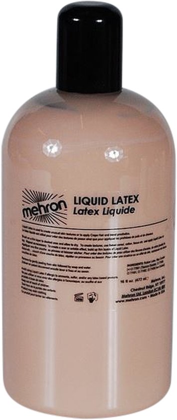 Mehron Liquid Latex / Vloeibare Latex - beige- 472ml - Halloween / Special FX