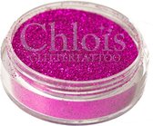 Chloïs Glitter Fuchsia 10 ml - Chloïs Cosmetics - Chloïs Glittertattoo - Cosmetische glitter geschikt voor Glittertattoo, Make-up, Facepaint, Bodypaint, Nailart - 1 x 10 ml