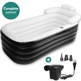 Yaqubi - opblaasbaar bad - INCLUSIEF POMP - ligbad - opblaasbare badkuip - bad - zitbad - badkamer accessoires