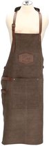 Leren Kook/BBQ Schort - Grillmaster - Donkerbruin