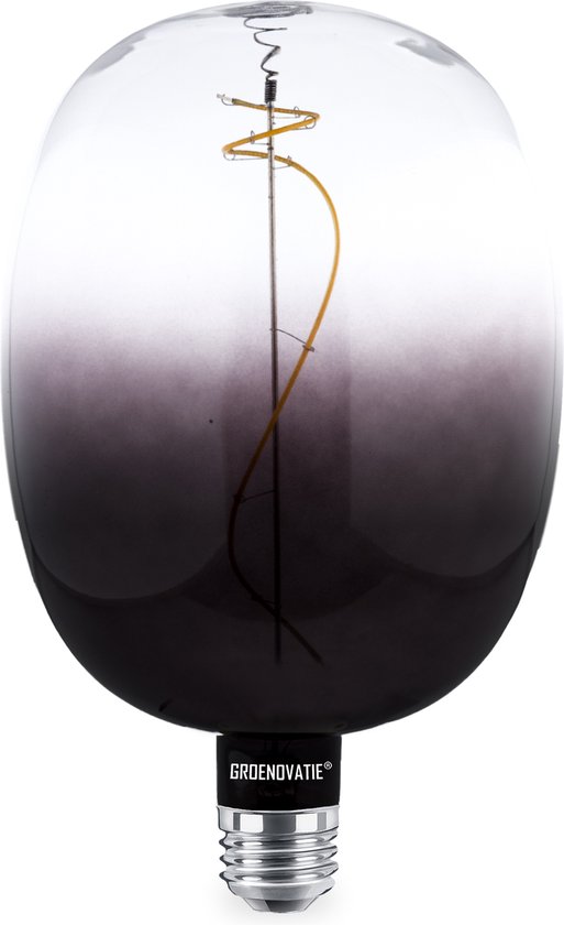 Groenovatie E27 LED Filament XL Half Smoke - Globelamp - 6W - Warm Wit - Dimbaar