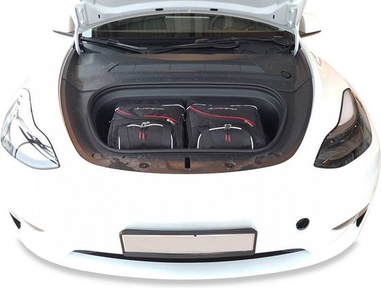 Tesla Model Y Reistassen op maat 2-delig Frunk Organizer Weekendtassen Auto  Interieur