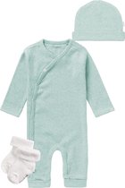 Noppies - KLEDINGSET (3delig) - Boxpak Nevis, Mutsje Nevel Mint, met sokjes - Maat 50